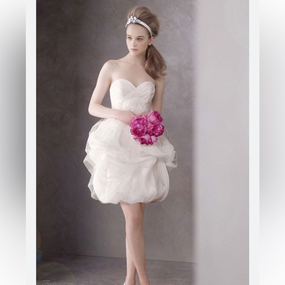 Vera Wang White 2012 Short Dress